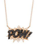 18K Rose-Gold Pow! Pop Art Pendant Necklace