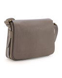 Men's Leather Messenger Bag, Slate