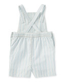 Striped Dobby Shirting Overalls, Blue, Size 3-18 Months