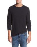 Raw-Edge Crewneck Sweatshirt
