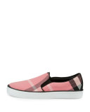 Gauden Check Skate Sneaker, Rose Pink