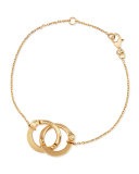 18K Gold Pavé Diamond Handcuff Chain Bracelet