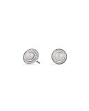 Cerise Mini Earrings with Pearls and Diamonds 