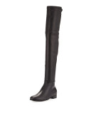 Myren Leather Over-the-Knee Boot, Black
