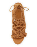 Aria Woven Strappy Sandal, Cuoio