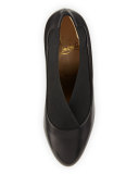 Toot Couverte Leather 100mm Red Sole Bootie, Black