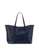 Marlborough Iphis-Print Tote Bag, Dark Blue