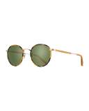 Wilson Round Monochromatic Sunglasses, Tortoise