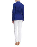 3/4-Sleeve Checkered Shirt