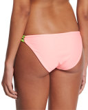 Zunzal Reversible Braided-Side Swim Bottom, Chino/Green