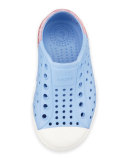 Jefferson Waterproof Glitter-Trim Low-Top Shoe, Purple/Pink, Toddler