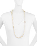 Roho Moonstone Bead Necklace, 36"