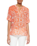 Carli Santorini Printed Blouse