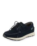 Jayden 1955 Suede Moc-Toe Tennis Sneaker, Navy