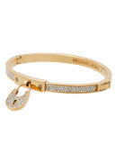 Heritage Pavé Padlock Charm Bangle