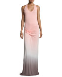 Hamptons Racerback Ombre Maxi Dress, Melon Ombre