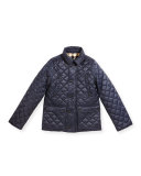Charlie Quilted Jacket, Ink Blue, Size 4-14