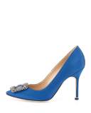 Hangisi 105mm Satin Pump, Cobalt Blue