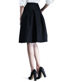 Silk Faille Party Skirt