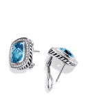 Albion Earrings with Blue Topaz and Diamonds