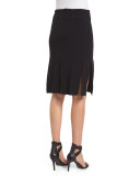 Mid-Rise Carwash Skirt, Black