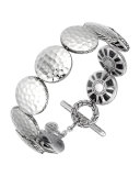 Palu Silver Medium Round Disc Bracelet