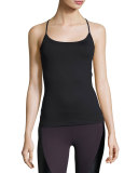 Proximal Cross-Back Tank Top, Black