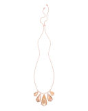 Rhyan Pearlescent Bib Necklace, 32"