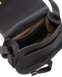Marcie Small Leather Crossbody Bag, Black