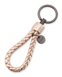Braided Loop Key Ring, Rose Gold