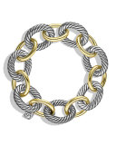 Oval Extra-Large Link Bracelet with Gold