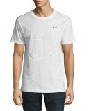 Lyon Jersey Scribble Camo T-Shirt, White