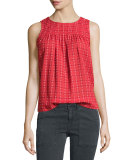 The Sweet Smock Sleeveless Top, Picnic Stitch