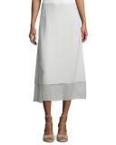 Washable Layered-Hem Skirt