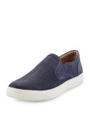Ace Embossed Leather Slip-On Sneaker