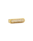 Flamenco 18K Brown Diamond Bar Ring, Size 7