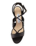 Margo Leather Crisscross 40mm Sandal