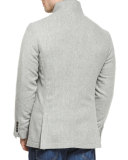 Cashmere Hybrid Sport Jacket, Gray