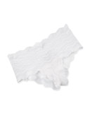 Ceylon Low-Rise Chevron Hotpants, White