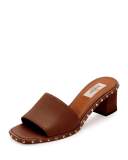 Soul Rockstud Slide Sandal, Dark Brown
