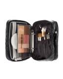 Classic Black Quilted Makeup Planner, Petite 