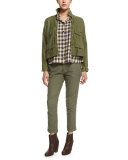 The Swingy Army Jacket, Hunter Green
