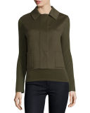 Double-Face Cashmere Short Jacket 