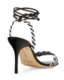 Amus Woven Leather 90mm Sandal