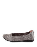 Belicia Stretch-Woven Flat, Pewter