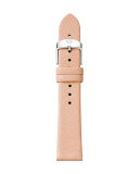 Thin Saffiano Leather Watch Strap