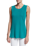 Sleeveless Long Tank, Linden