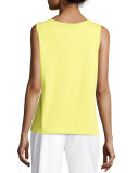 Scoop-Neck Cotton Interlock Tunic/Tank