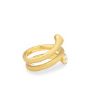 18k Gold Wrap Ring with Diamonds