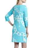 Jonah Posh Printed Ponte Dress